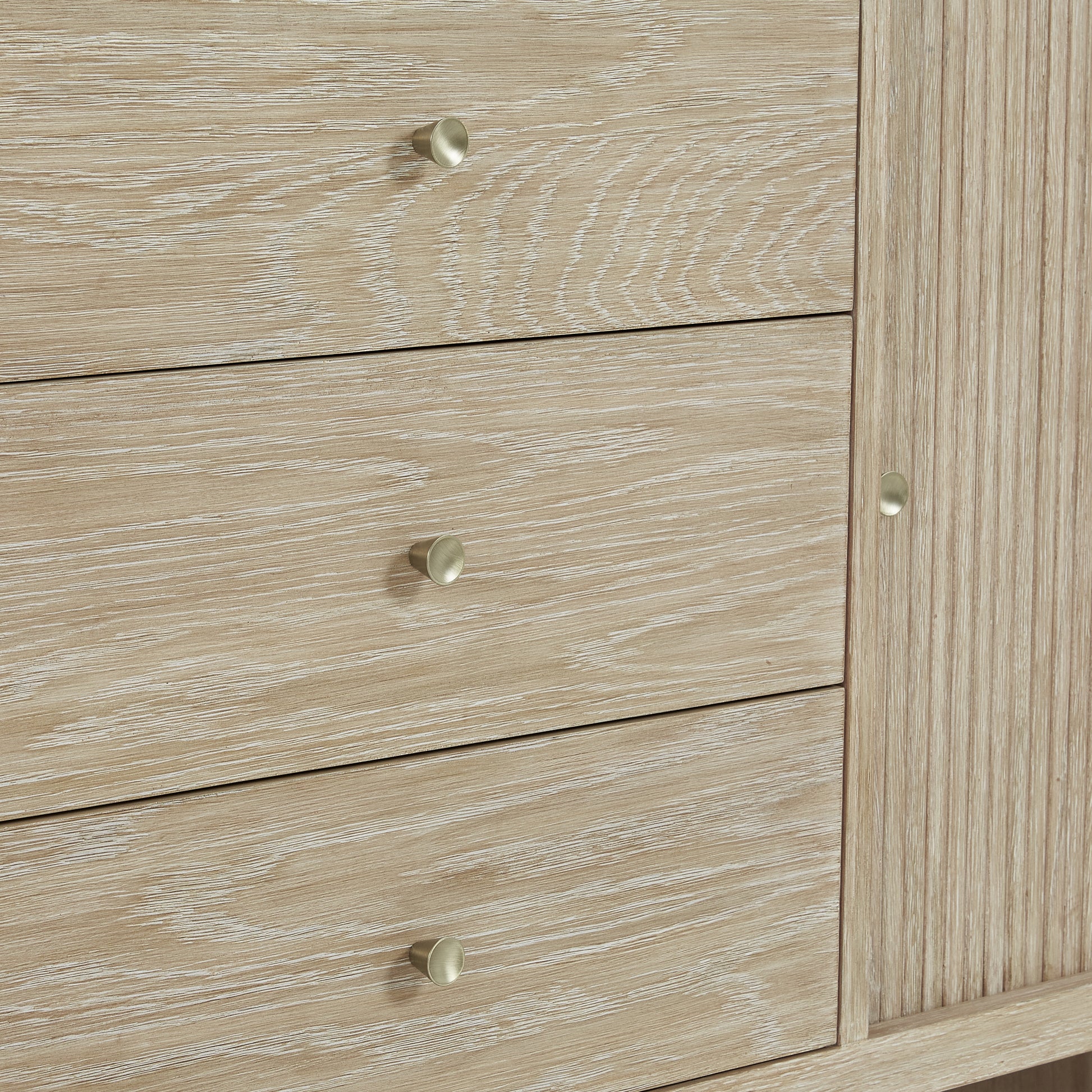 Renovate for Less Atlanta Marigot 72" Double Vanity, Sunwashed Oak, w/ 3 CM Tajnar Eclos Top