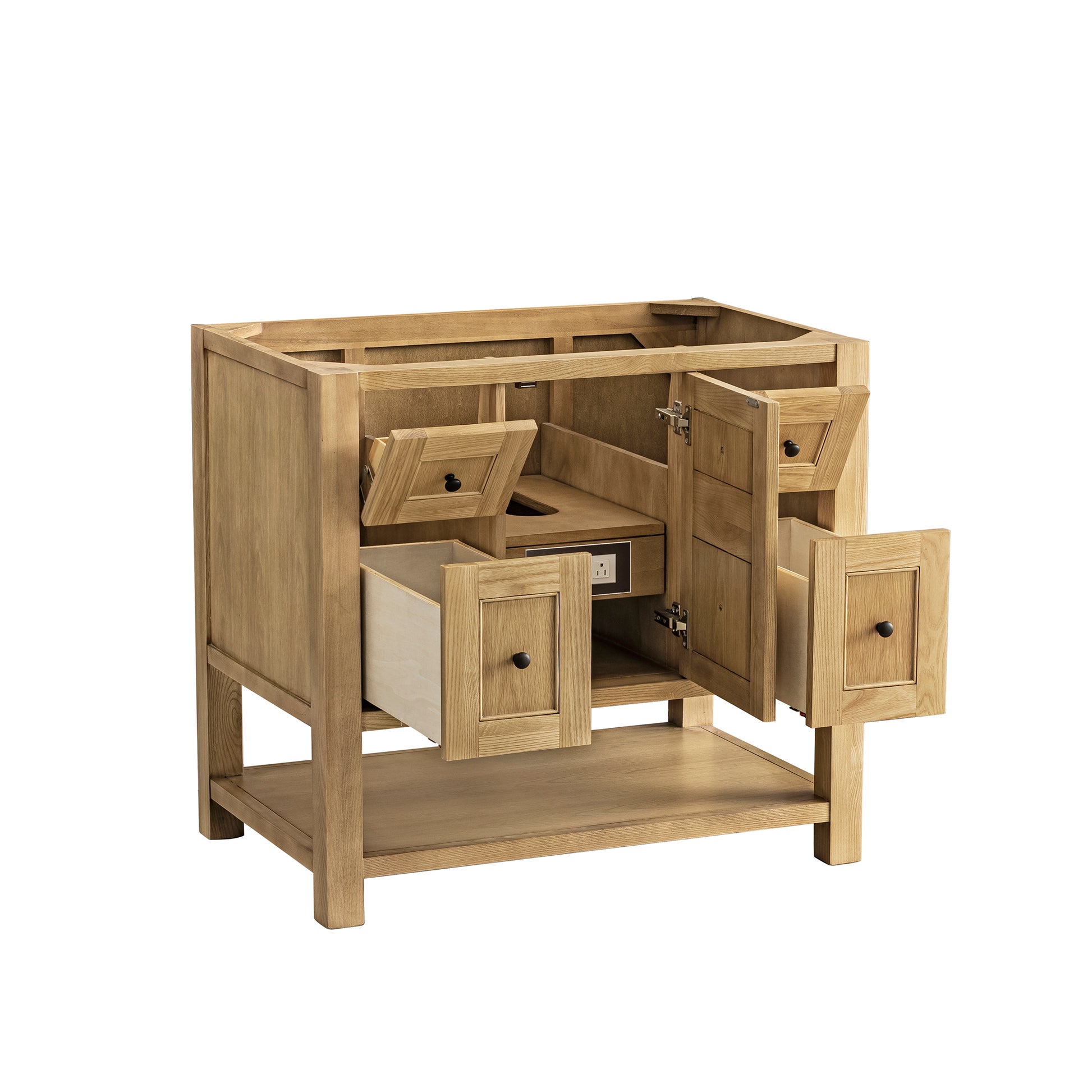 Renovate for Less Atlanta Breckenridge 36" Single Vanity, Light Natural Oak, w/ 3 CM Tajnar Eclos Top