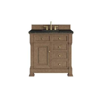 Renovate for Less Atlanta Brookfield 36" Single Vanity, Pecan, w/ 3 CM Phantome Eclos Top