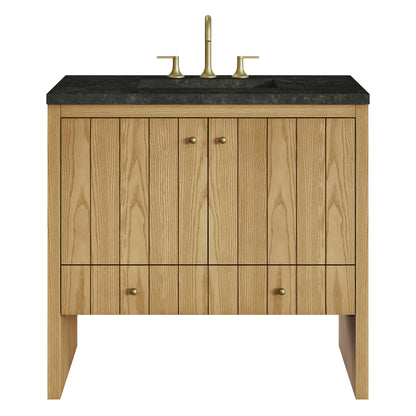 Renovate for Less Atlanta Hudson 36" Single Vanity, Light Natural Oak, w/ 3 CM Phantome Eclos Top