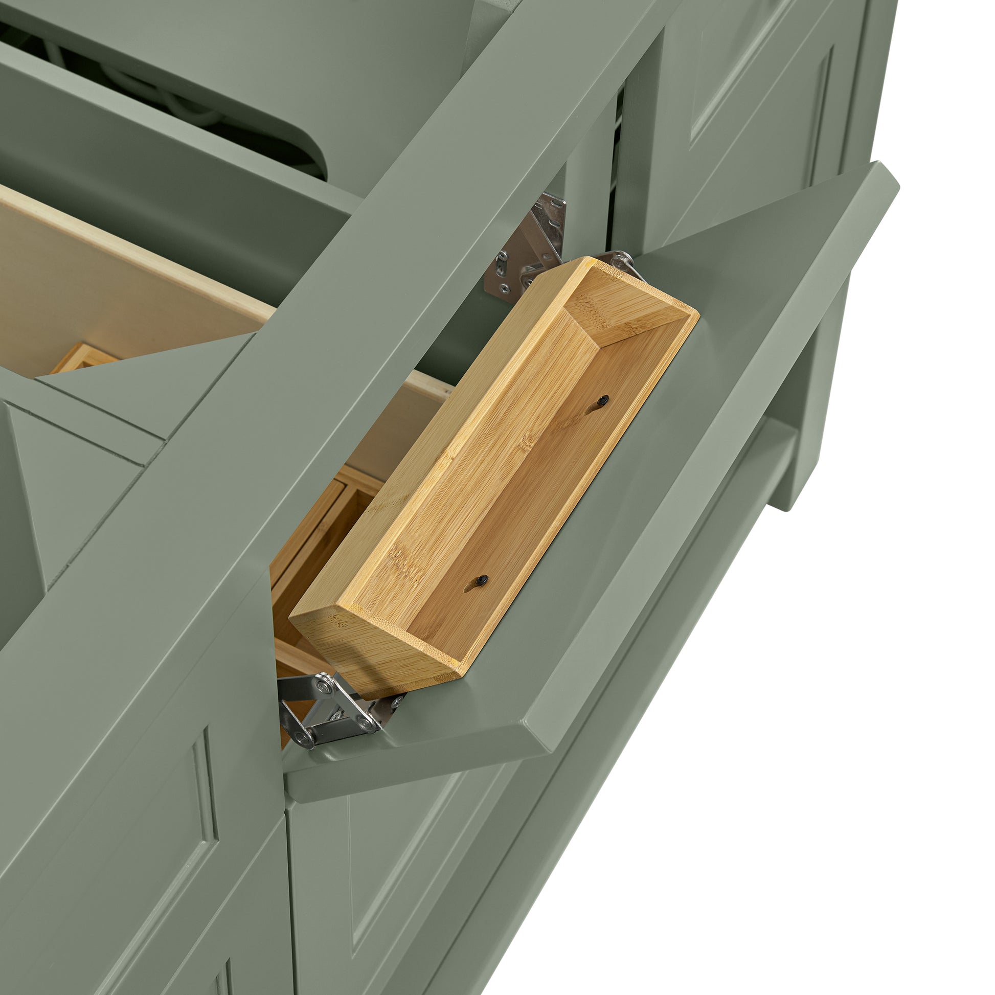 Renovate for Less Atlanta Breckenridge 60" Double Vanity, Smokey Celadon