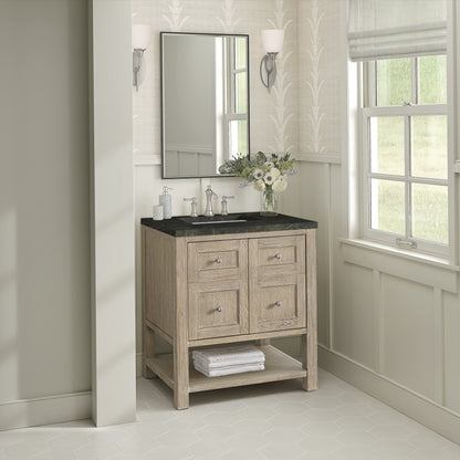 Renovate for Less Atlanta Breckenridge 30" Single Vanity, Whitewashed Oak, w/ 3 CM Phantome Eclos Top