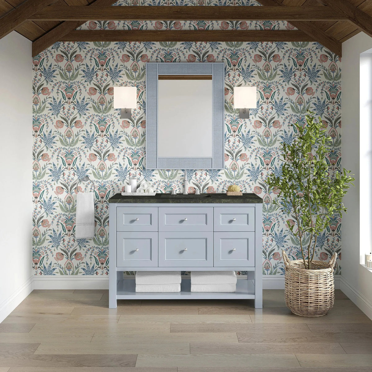 Breckenridge 48" Single Vanity, Serenity Blue, w/ 3 CM Phantome Eclos Top
