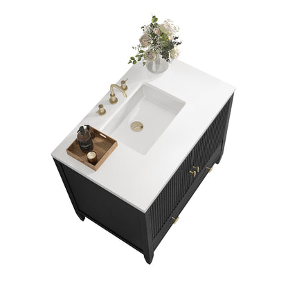 Renovate for Less Atlanta Myrrin 36" Vanity, Carbon Oak
