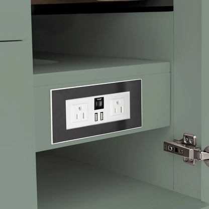 Breckenridge 36" Single Vanity Cabinet, Smokey Celadon