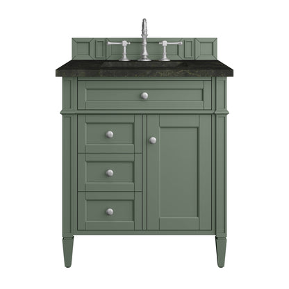 Renovate for Less Atlanta Brittany 30" Single Vanity, Smokey Celadon, w/ 3 CM Phantome Eclos Top