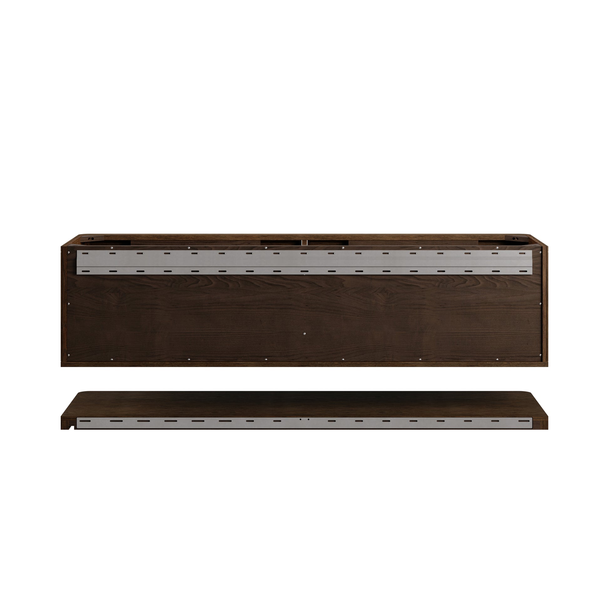 Renovate for Less Atlanta Allamari 72" Double Vanity, Sable w/ 3 CM Phantome Eclos Top