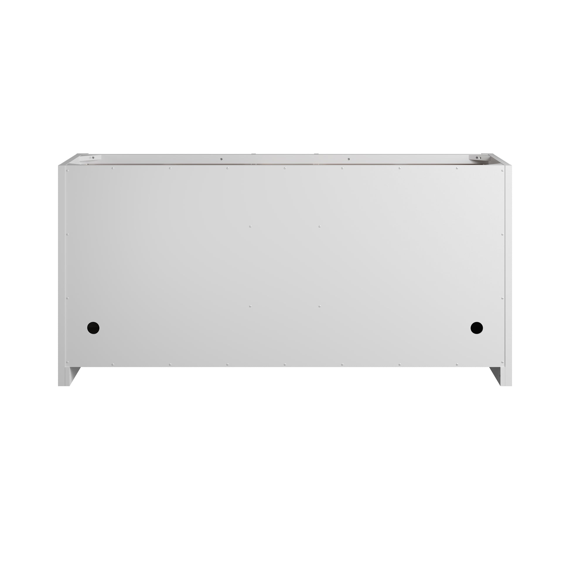 Renovate for Less Atlanta Bellshire 72" Double Vanity, Bright White w/ 3 CM Siberian Silestone Top w/FreePower Wireless Charger