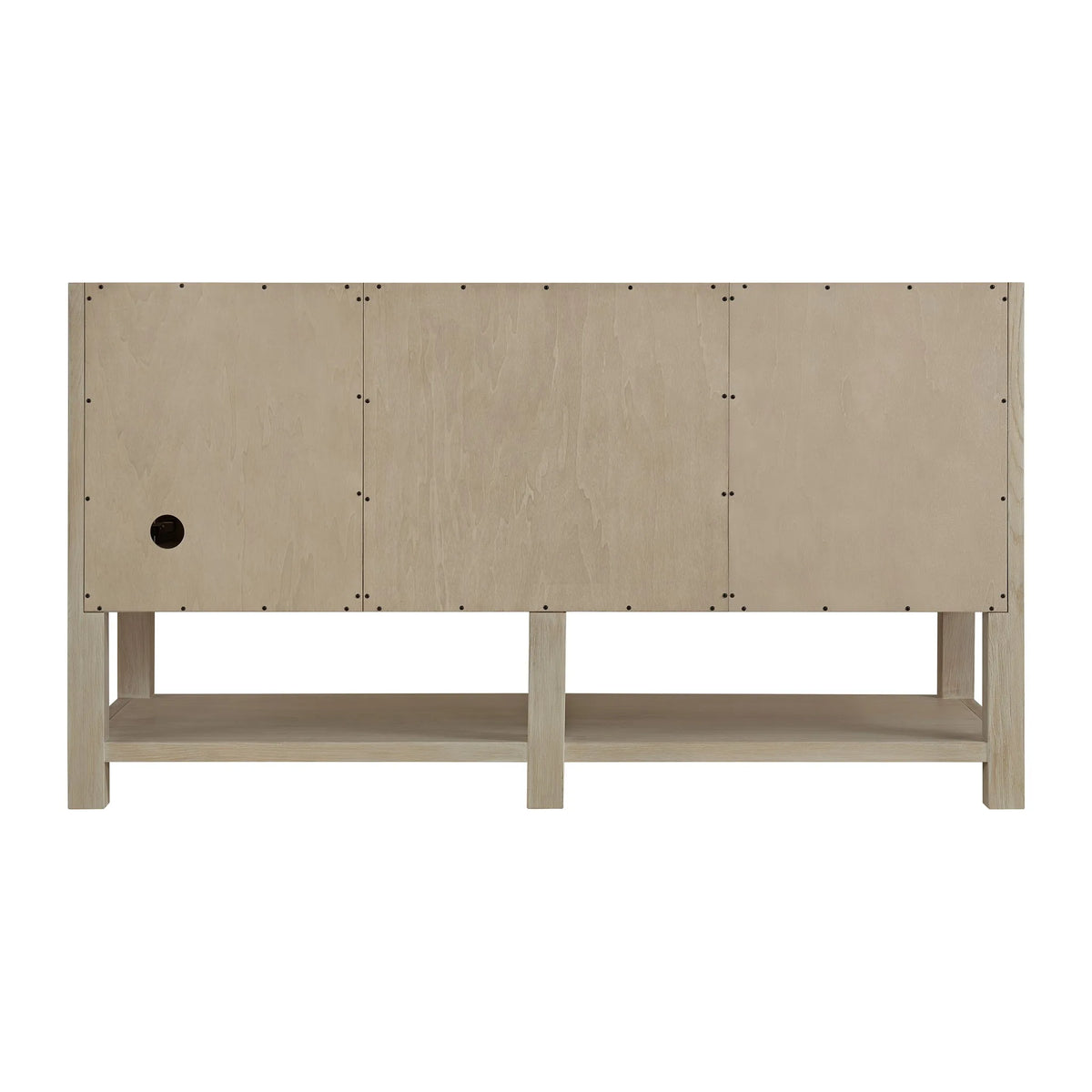 Breckenridge 60" Double Vanity, Whitewashed Oak, w/ 3 CM Lime Delight Quartz Top