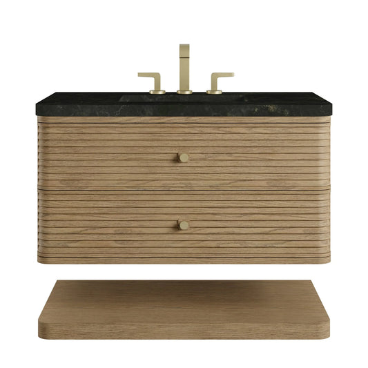 Allamari 36" Single Vanity, Dune Mist w/ 3 CM Phantome Eclos Top