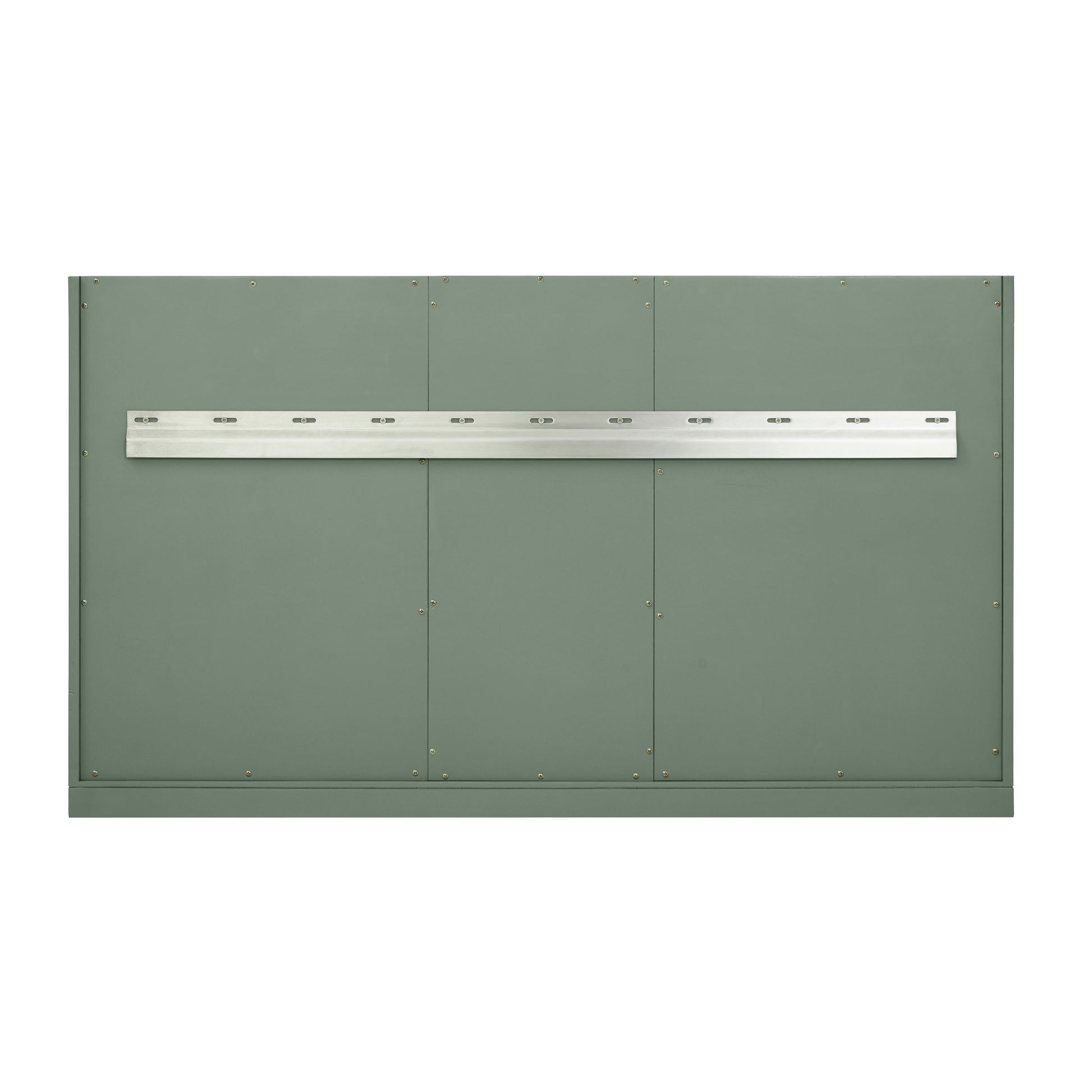 Renovate for Less Atlanta Chicago 48" Single Vanity, Smokey Celadon, w/ Single Hole 3CM White Zeus Silestone® Top & Backsplash