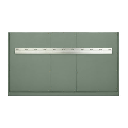Renovate for Less Atlanta Chicago 48" Single Vanity, Smokey Celadon, w/ Single Hole 3CM White Zeus Silestone® Top & Backsplash