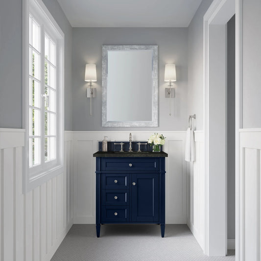 Brittany 30" Single Vanity, Victory Blue, w/ 3 CM Phantome Eclos Top