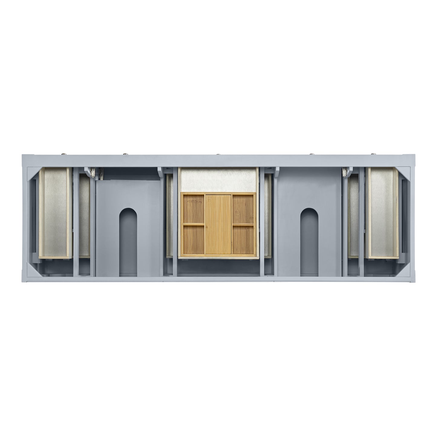 Renovate for Less Atlanta Breckenridge 72" Double Vanity, Serenity Blue