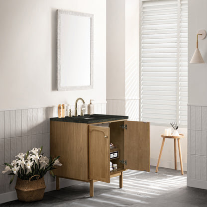 Renovate for Less Atlanta Laurent 30" Single Vanity, Light Natural Oak, w/ 3 CM Phantome Eclos Top