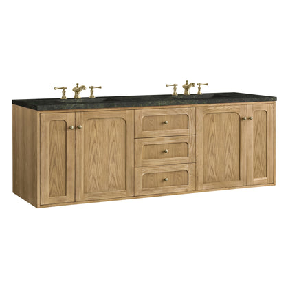 Renovate for Less Atlanta Laurent 72" Double Vanity, Light Natural Oak, w/ 3 CM Phantome Eclos Top