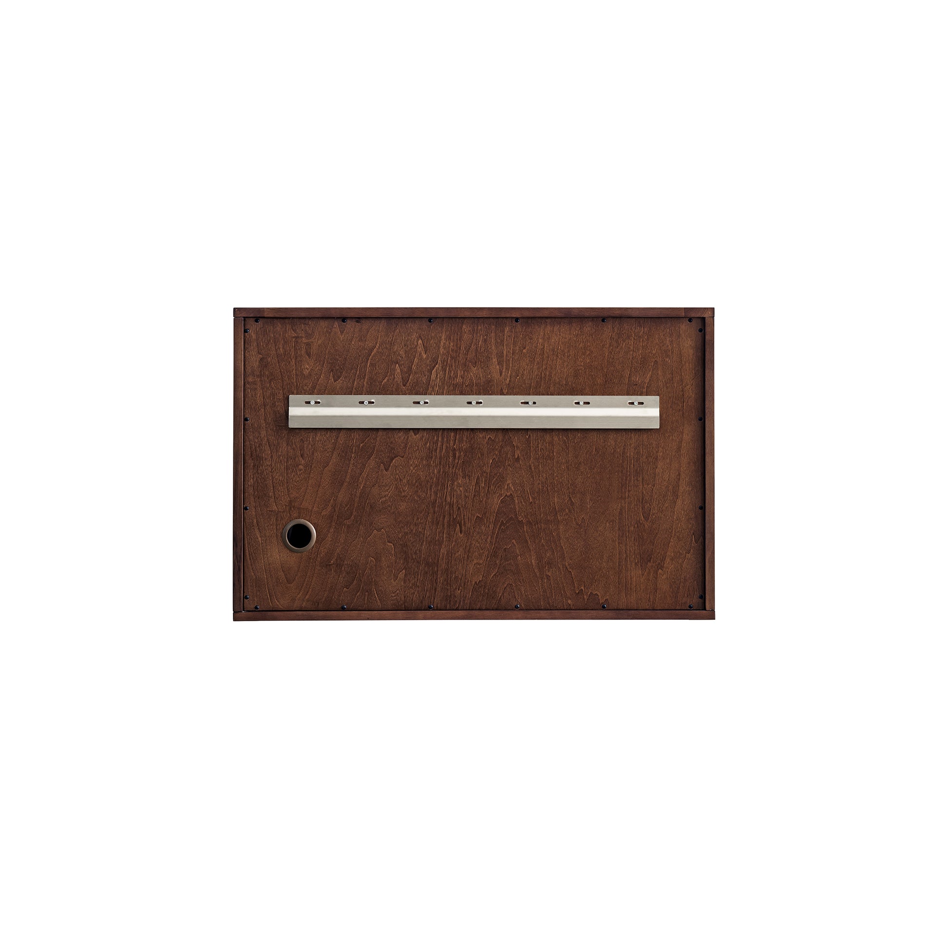 Renovate for Less Atlanta Amberly 36" Single Vanity, Mid-Century Walnut w/ 3 CM White Zeus Top