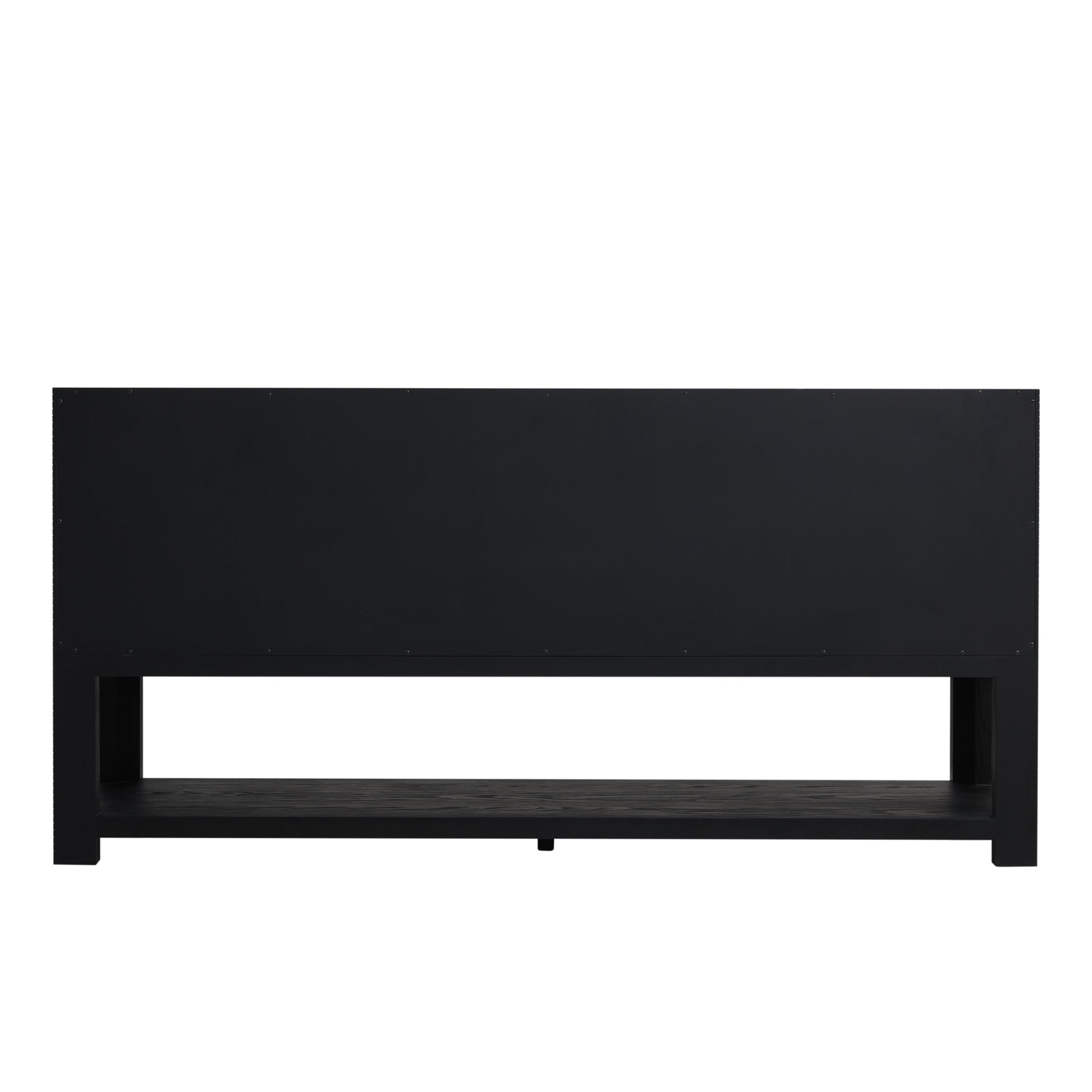 Renovate for Less Atlanta Lucian 72" Double Vanity, Carbon Oak w/ 3 CM White Zeus Silestone Top