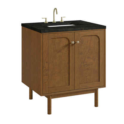 Renovate for Less Atlanta Laurent 30" Single Vanity, Honey Oak w/ 3 CM Phantome Eclos Top