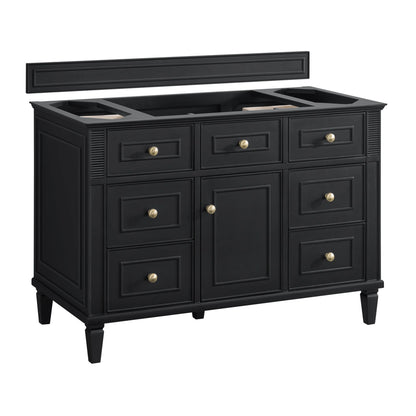 Lorelai 48" Single Vanity, Black Onyx w/ 3 CM Lime Delight Silestone Top