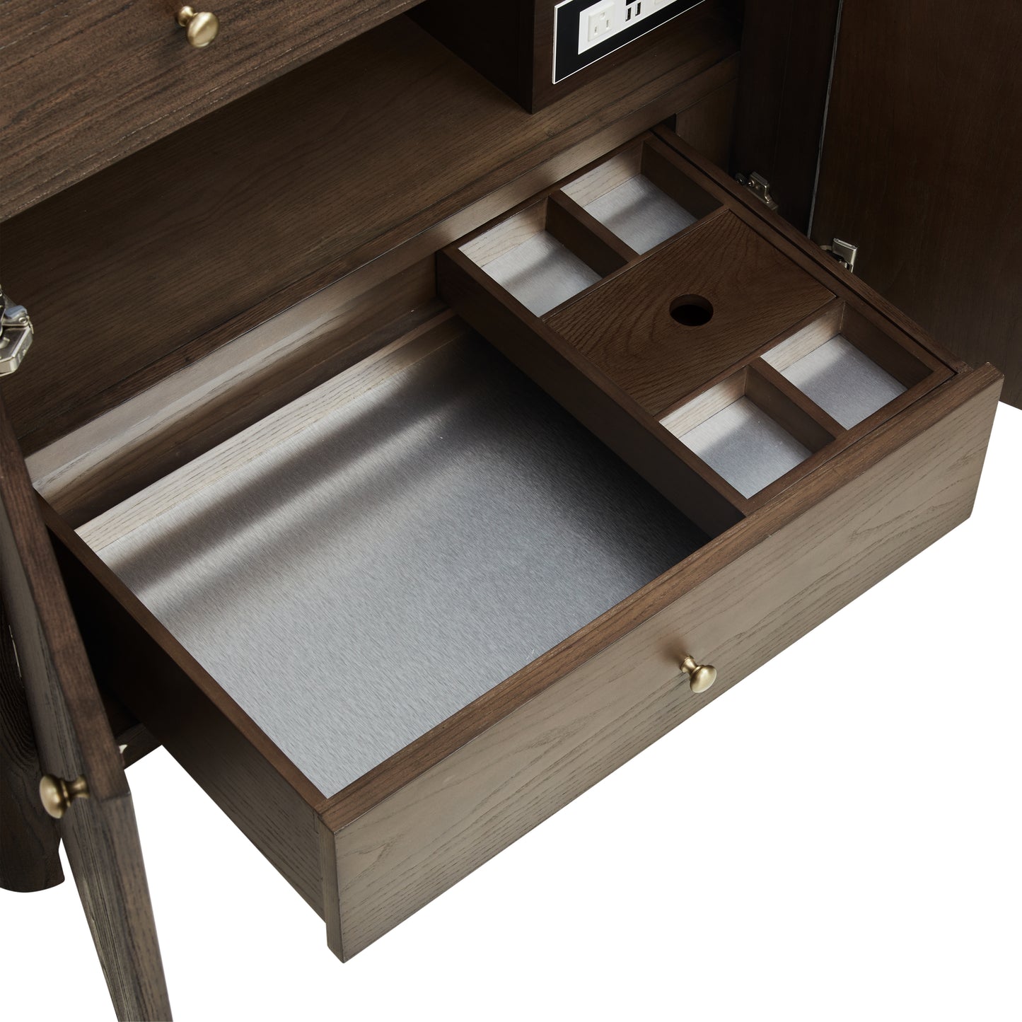 Renovate for Less Atlanta Gracyn 36" Single Vanity, Sable, w/ 3 CM White Zeus Quartz Widespread Top