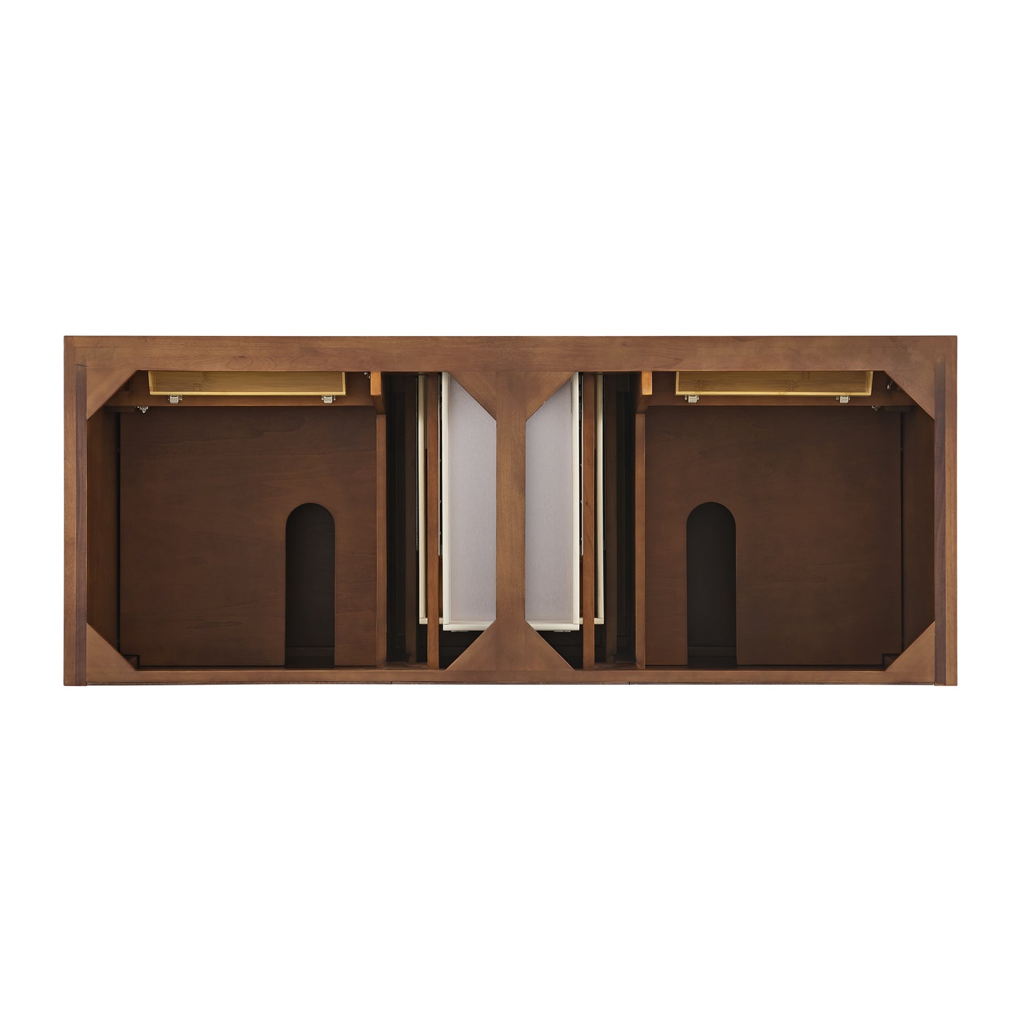 Renovate for Less Atlanta Lorelai 60" Double Vanity, Mid-Century Walnut