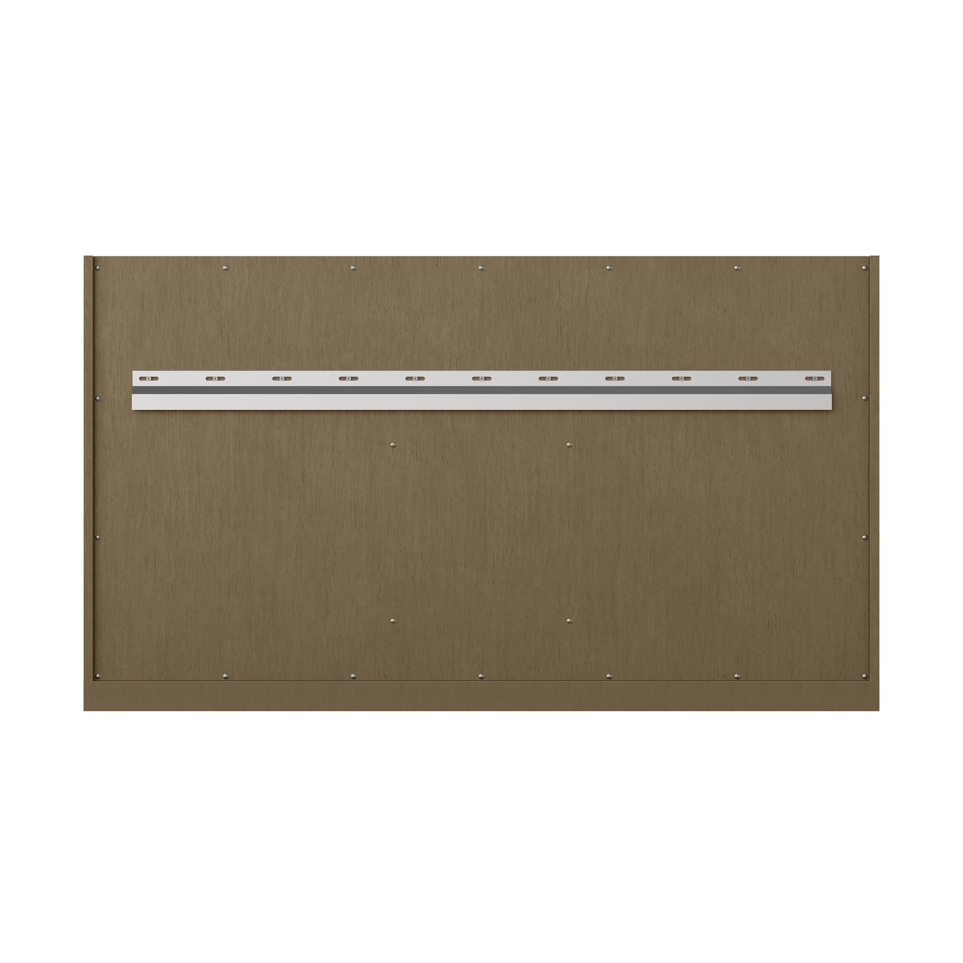 Renovate for Less Atlanta Chicago 48" Single Vanity, Walnut Whisper, w/ 3 CM Victorian Silver Silestone® Top
