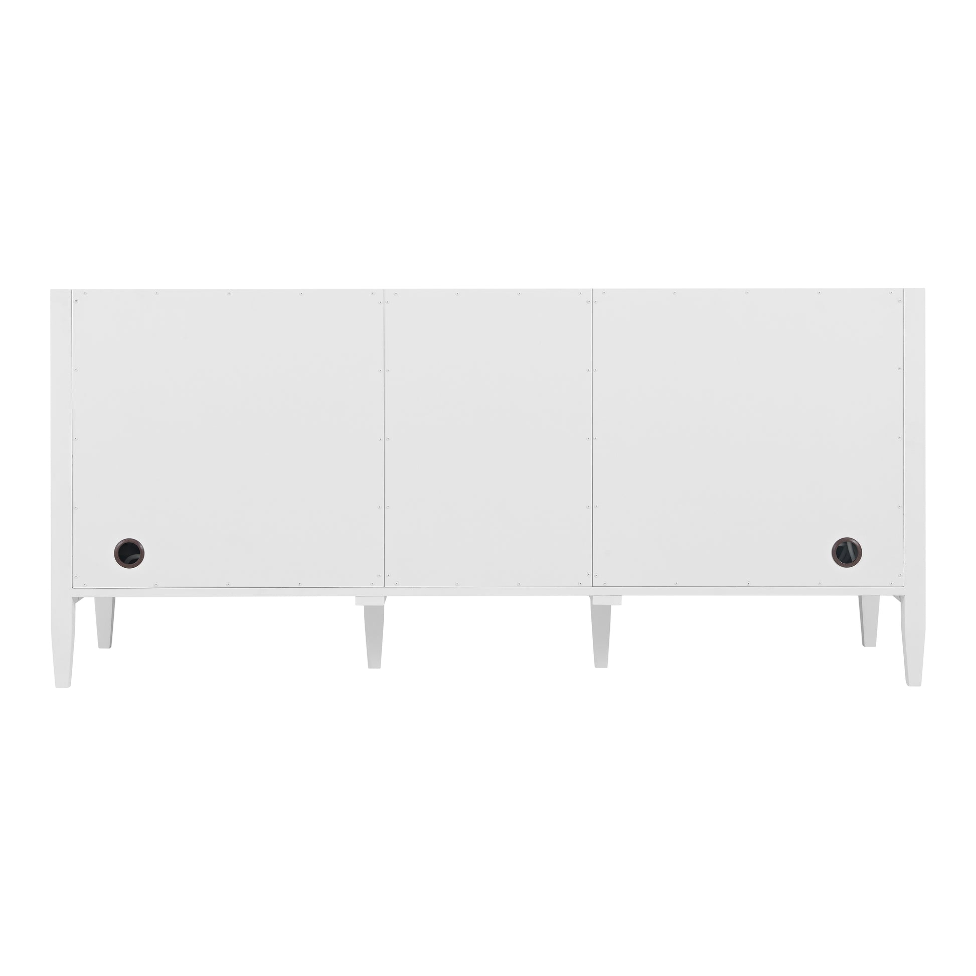 Renovate for Less Atlanta Myrrin 72" Double Vanity, Bright White w/ 3 CM Parisien Bleu Silestone Top w/FreePower Wireless Charger
