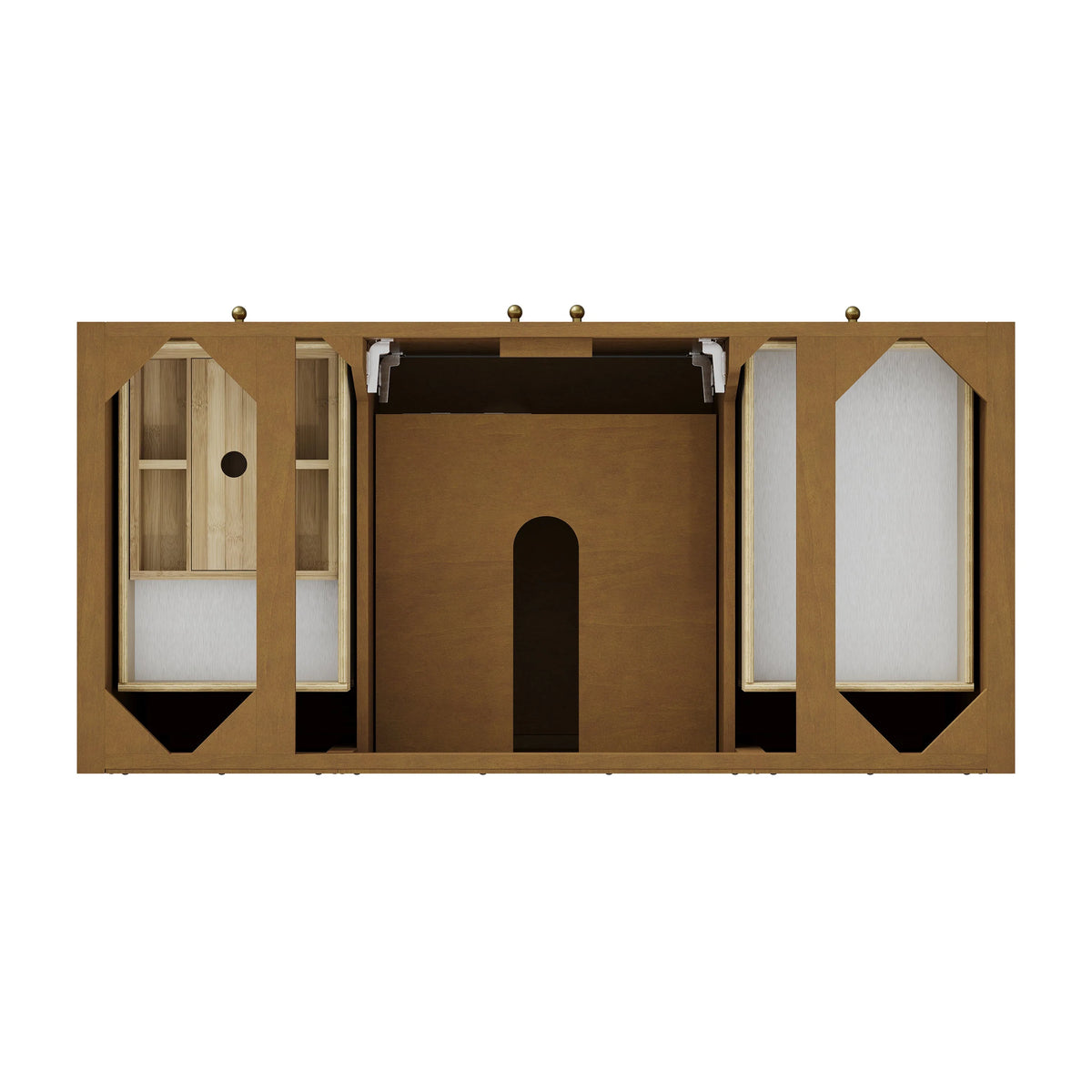 Hudson 48" Single Vanity, Honey Oak w/ 3 CM Phantome Eclos Top