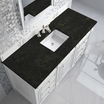 Renovate for Less Atlanta Bristol 60" Single Vanity, Bright White, w/ 3 CM Phantome Eclos Top