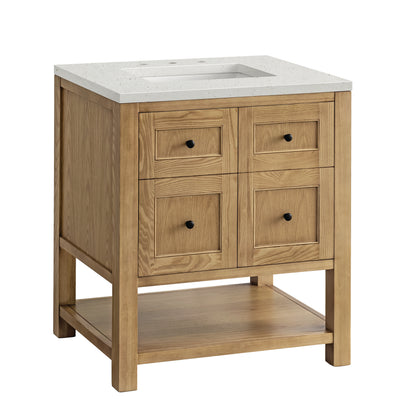 Renovate for Less Atlanta Breckenridge 30" Single Vanity, Light Natural Oak w/ 3 CM Lime Delight Top