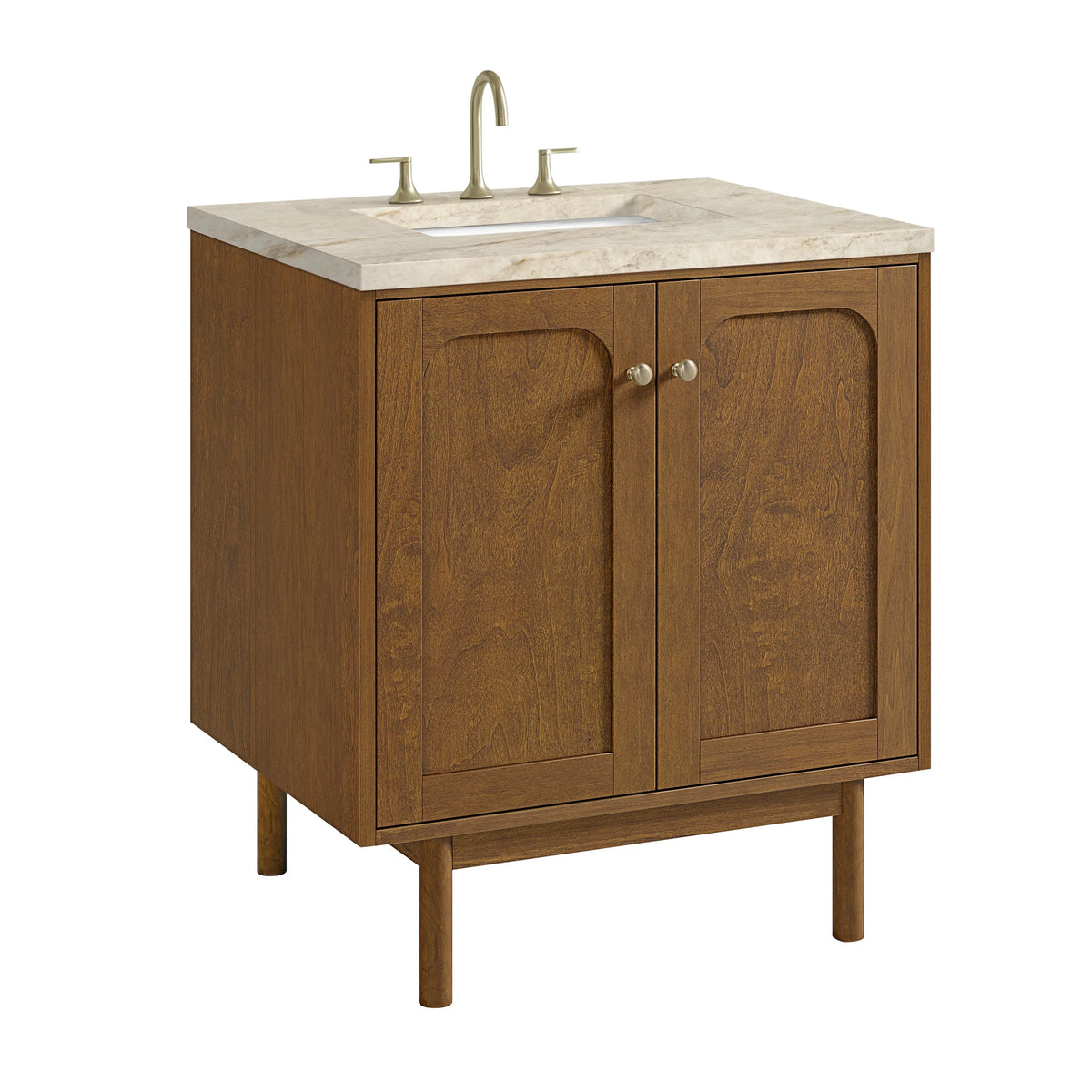 Laurent 30" Single Vanity, Honey Oak w/ 3 CM Tajnar Eclos Top