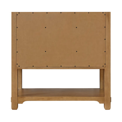 Malibu 36" Single Vanity, Amber Birch w/ 3 CM Ethereal Noctis Top