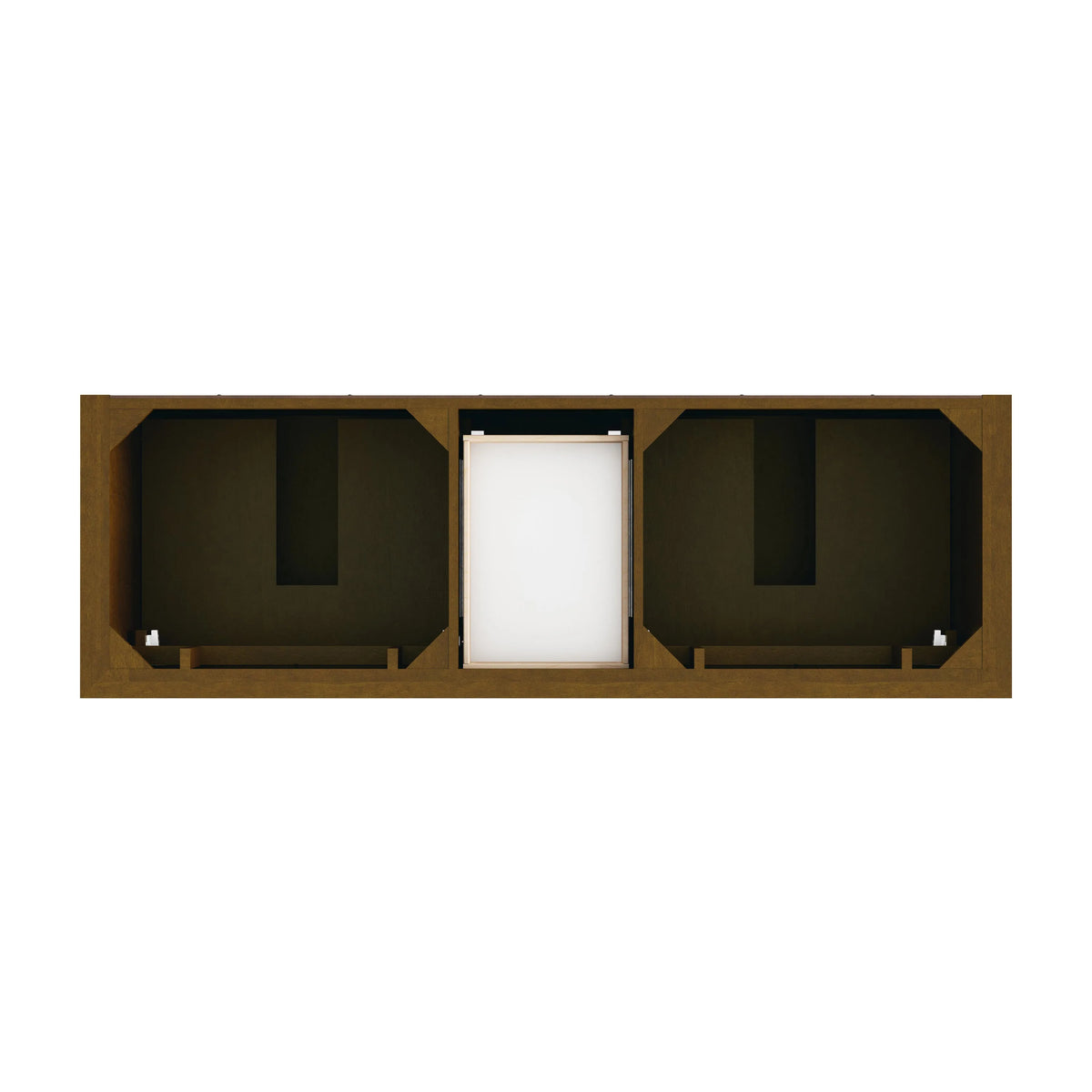Brookfield 72" Double Vanity, Honey Oak, w/ 3 CM Tajnar Eclos Top w/FreePower Wireless Charger