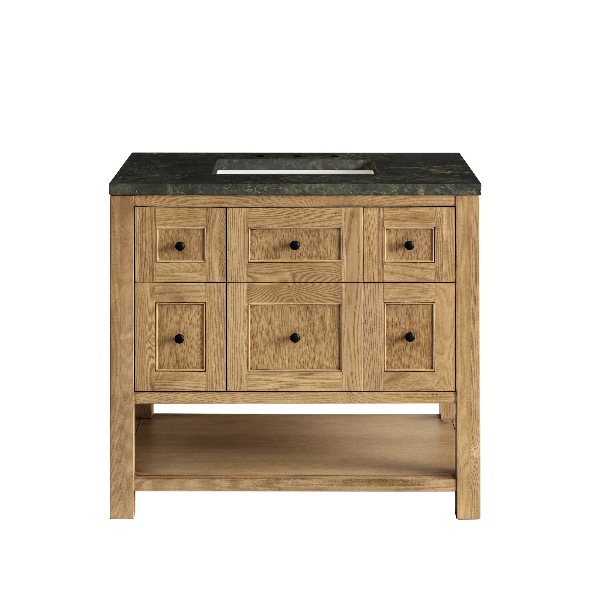 Renovate for Less Atlanta Breckenridge 36" Single Vanity, Light Natural Oak, w/ 3 CM Phantome Eclos Top