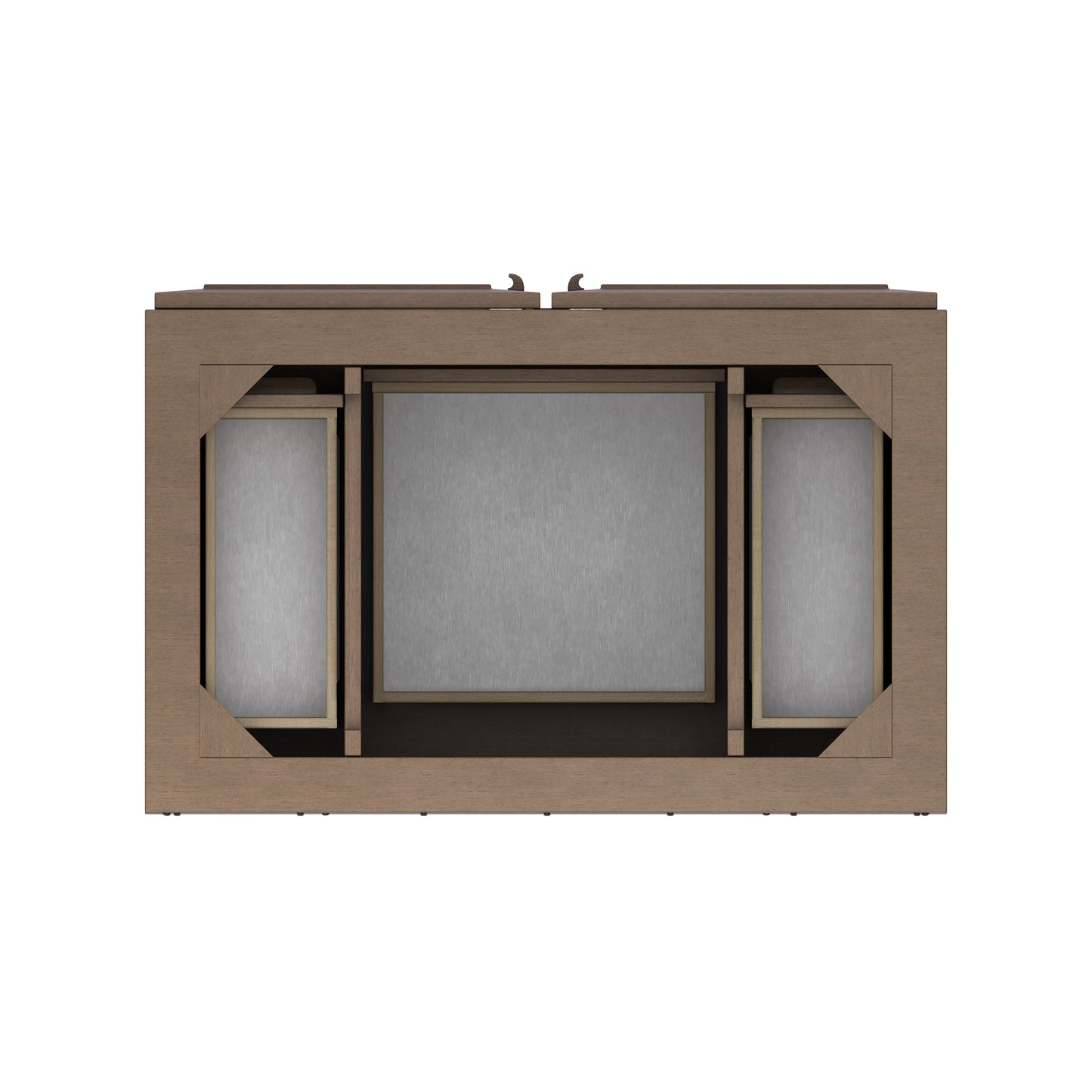 Renovate for Less Atlanta Portland 36" Single Vanity Whitewashed Walnut w/ 3 CM Lime Delight Silestone Top
