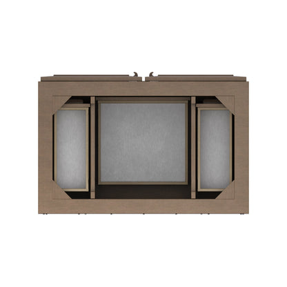 Portland 36" Single Vanity Cabinet, Whitewashed Walnut