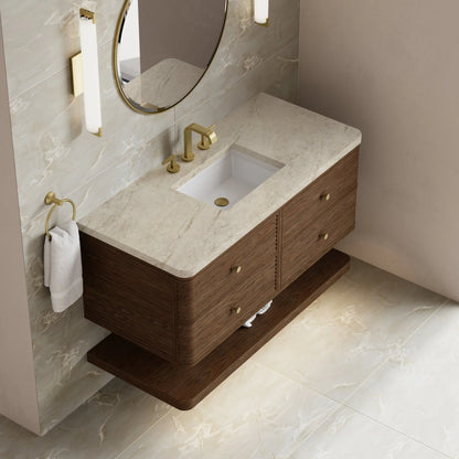 Allamari 48" Single Vanity, Sable w/ 3 CM Tajnar Eclos Top
