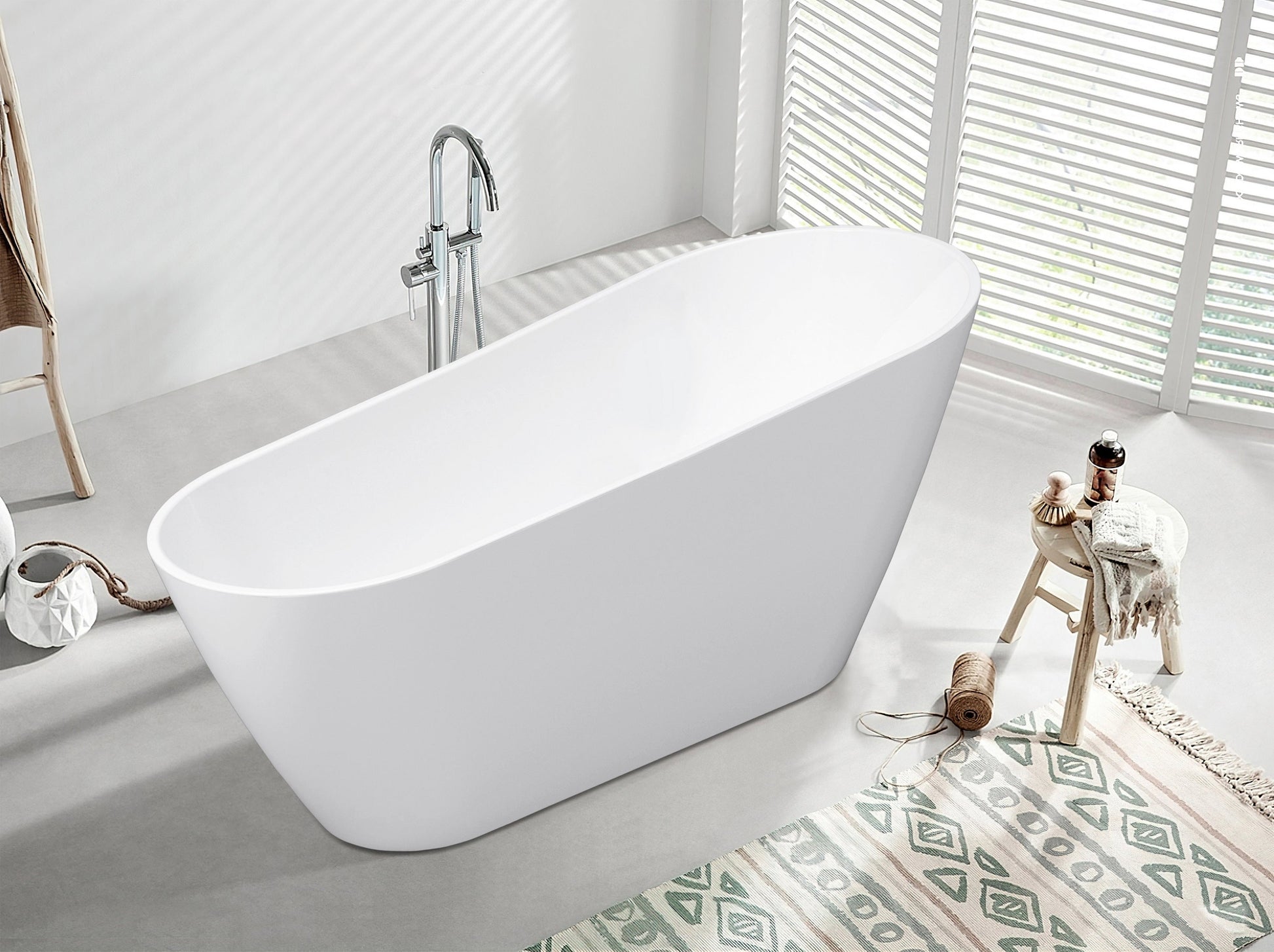 Layla Slipper 59 Inch Freestanding Tub Ethan Roth