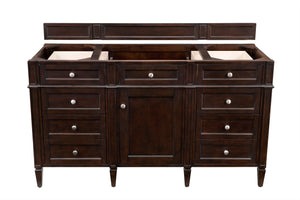 Brittany 60" Burnished Mahogany Single Vanity James Martin Vanities