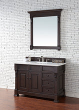 Load image into Gallery viewer, Brookfield 48&quot; Burnished Mahogany Single Vanity  w/ 3 CM Classic White Quartz Top James Martin