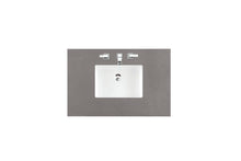 Load image into Gallery viewer, Bathroom Vanities Outlet Atlanta Renovate for LessCastilian 36&quot; Single Vanity Cabinet, Aged Cognac, w/ 3 CM Grey Expo Quartz Top