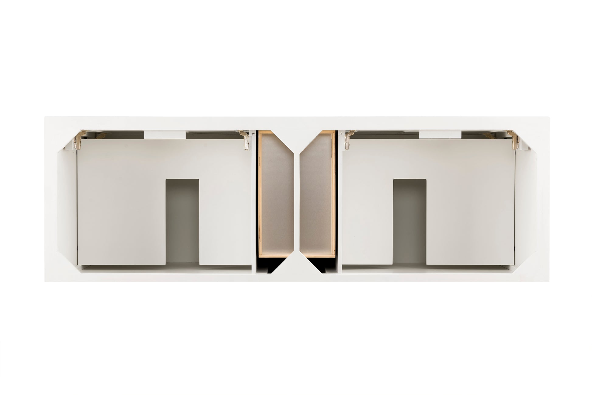 Providence 72" Double Vanity Cabinet, Bright White James Martin