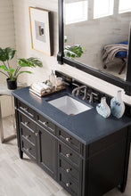 Load image into Gallery viewer, Brittany 48&quot; Black Onyx Single Vanity w/ 3 CM Charcoal Soapstone Quartz Top James Martin Vanities