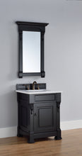 Load image into Gallery viewer, Brookfield 26&quot; Single Vanity, Antique Black w/ 3 CM White Zeus Quartz Top James Martin Vanities