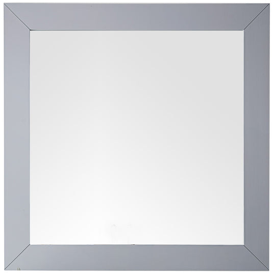 Weston 40" Rectangular Mirror, Silver Gray James Martin