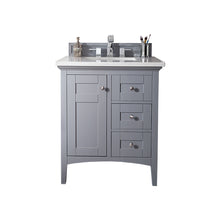 Load image into Gallery viewer, Palisades 30&quot; Single Vanity, Silver Gray w/ 3 CM Arctic Fall Solid Surface Top James Martin Vanities
