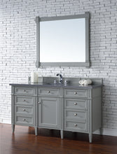 Load image into Gallery viewer, Brittany 60&quot; Urban Gray Single Vanity w/ 3 CM Charcoal Soapstone Quartz Top James Martin Vanities