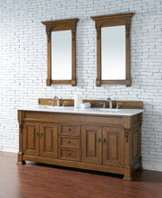 Load image into Gallery viewer, Brookfield 72&quot; Double Vanity, Country Oak w/ 3 CM White Zeus Quartz Top James Martin Vanities