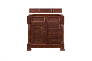 Brookfield 36" Warm Cherry Single Vanity James Martin Vanities